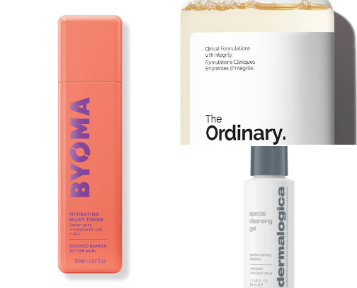 Skincare cover photo collage