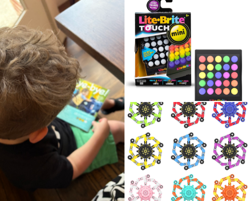 Toddler “Busy Box” for Restaurants & Beyond cover photo collage