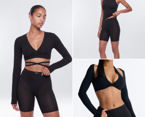 Woman Gym wear cover photo collage