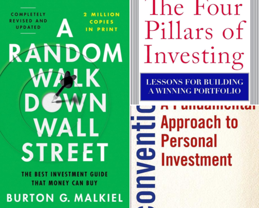 16 Investing Books for Beginners, Recommended by Jack Bogle, Howard Marks and Mohnish Pabrai cover photo collage