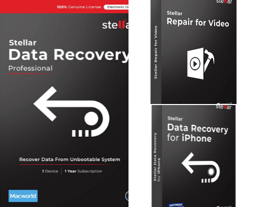 Stellarinfo, recovery cover photo collage