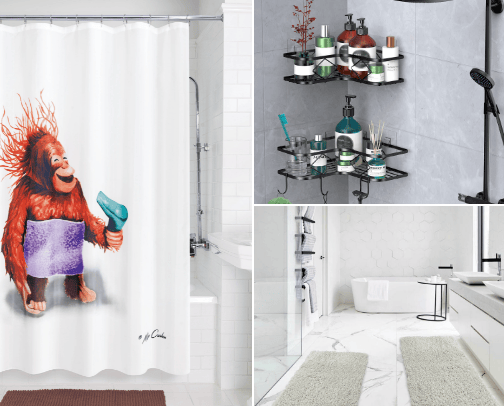 bathroom accessories 🫧🛁🧻 cover photo collage