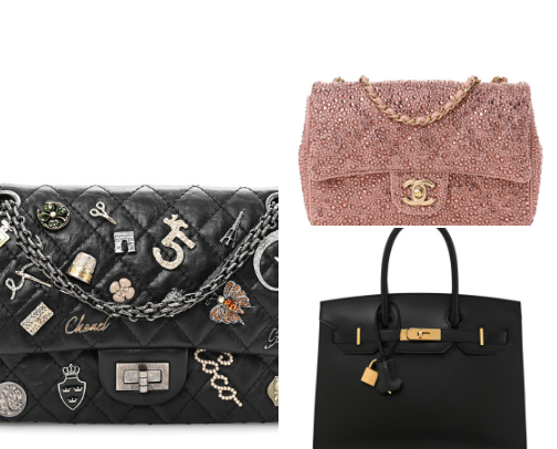 Dream Bags from Fashionphile cover photo collage