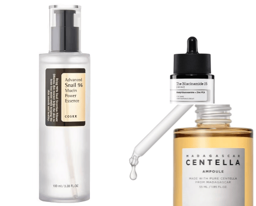 Skincare for acne-prone skin cover photo collage