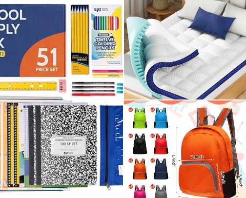 Back to School Basics and Essentials! cover photo collage