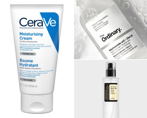 My favorite skincare recs cover photo collage