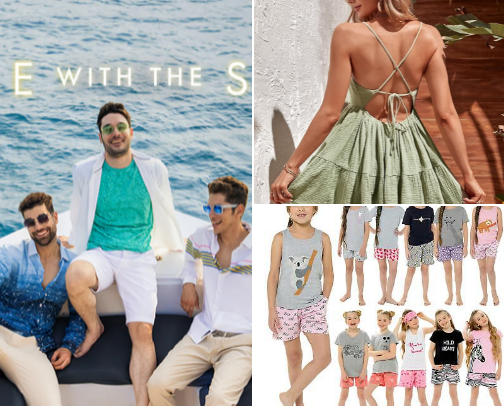 Summer clothing edition cover photo collage