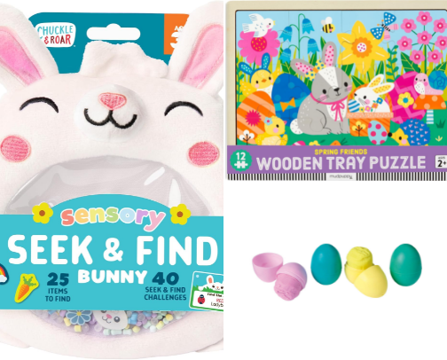 Everything in My Two Year Old’s Easter Basket + More Fun Finds! cover photo collage