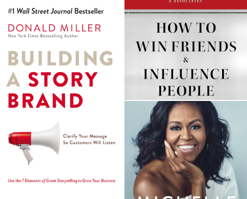 Books to help you build your brand and your growth cover photo collage