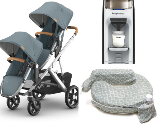 Double the Babies, Double the Fun: Twin Baby Shopping List cover photo collage