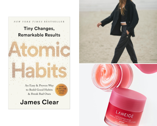 Atomic Habits cover photo collage