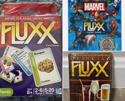 Every Fluxx Game (A Card Game) is a Must-Have cover photo collage