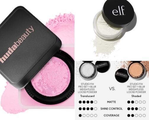 Setting & Finishing Powders for Baking The Face cover photo collage