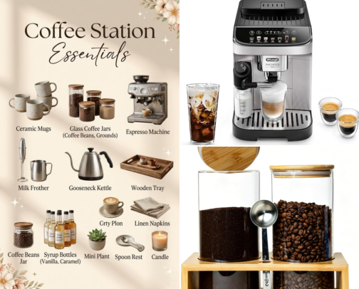 ☕ Coffee Station Essentials for the Perfect Home Café cover photo collage