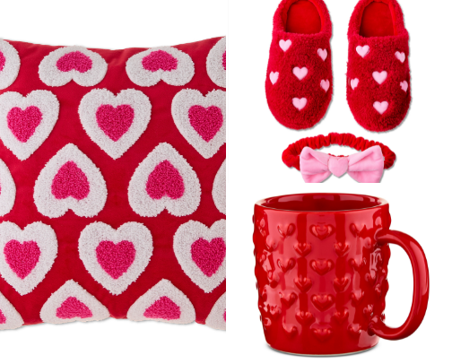 Walmart Valentine’s Day Home Finds: Pillows, Throws + Cute Kitchen cover photo collage