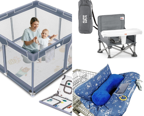 Baby items cover photo collage