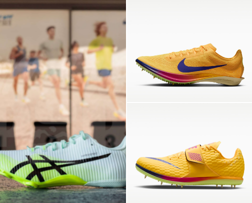 Spikes for the athletes cover photo collage