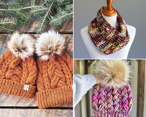 One Skein Knit & Crochet Patterns cover photo collage