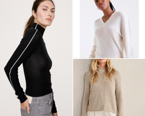 Cashmere Sweaters You Need For Spring cover photo collage