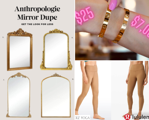 my favorite dupes 😏 cover photo collage