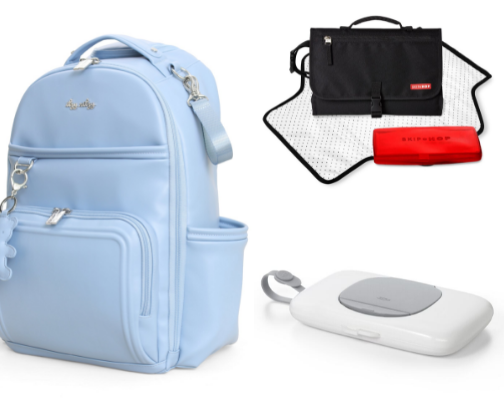 “What’s In My Bag: Mom Edition | Everyday Mom & Baby Essentials” cover photo collage