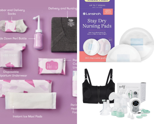 Momma gear & postpartum recs🤱🏽🧖🏽‍♀️ cover photo collage