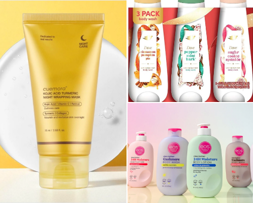 Skin care cover photo collage