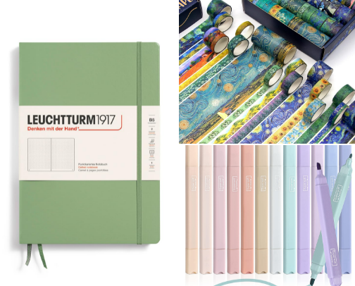 Journaling essentials cover photo collage