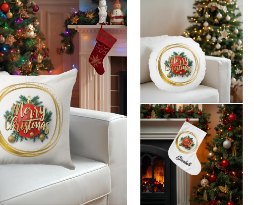 Golden Merry Christmas Collection cover photo collage