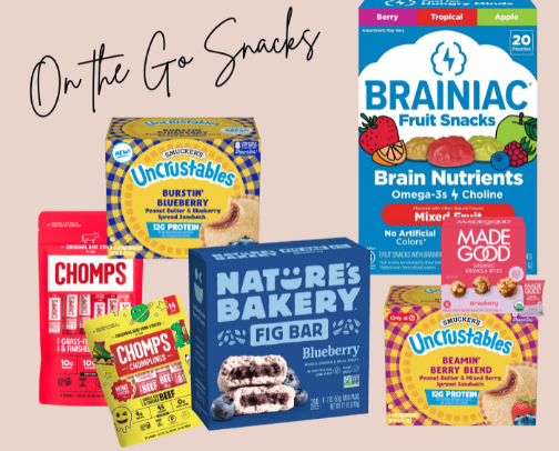 On the Go Snacks cover photo collage