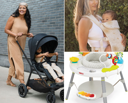 Baby gear I’m currently using everyday: 6-9 months old cover photo collage