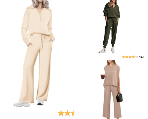 Two Piece Set Womens Outfit cover photo collage