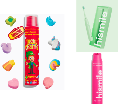 Hismile Toothpaste and Accessories cover photo collage