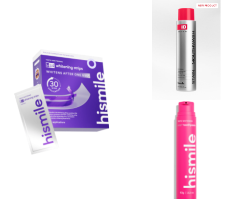 Hismile Toothpaste and Accessories cover photo collage