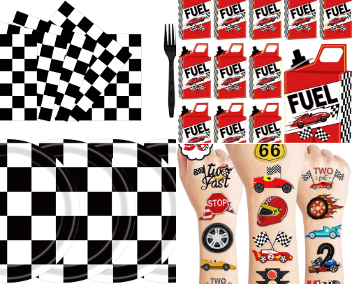 Two Fast 🏁🏎️ 2nd Birthday Party cover photo collage
