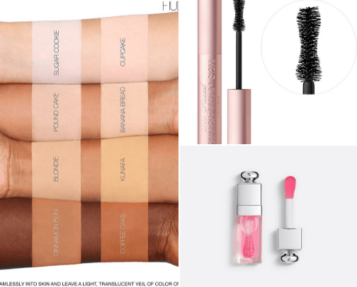 everyday make up/ skincare cover photo collage