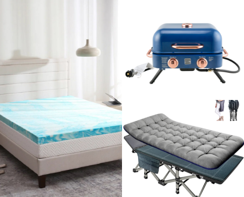 Car/Tent Camping cover photo collage