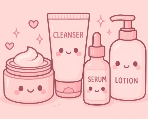 Skincare for dry skin cover photo collage