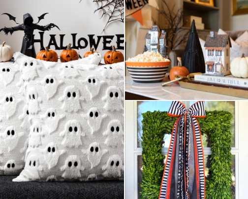 Stylish Halloween decor cover photo collage