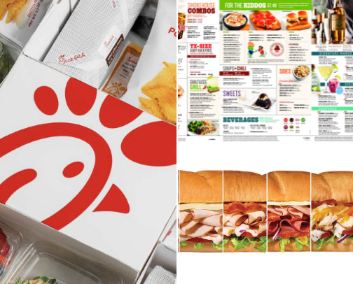 Fast food finds for a fitness journey cover photo collage