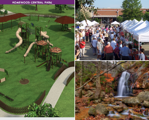 Places I love in the greater Birmingham area! cover photo collage