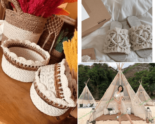 macrame cover photo collage