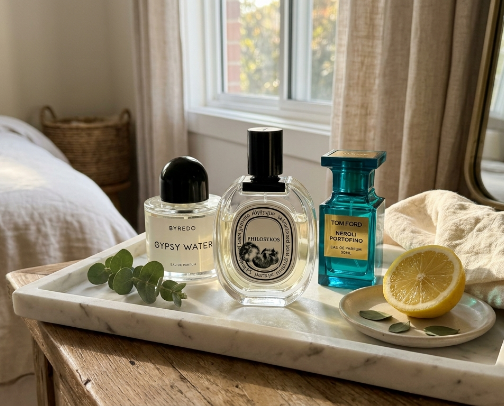Niche summer perfumes that smell like luxury vacations 🌊✨ cover photo collage