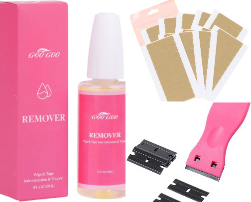 Must have hair extension supplies cover photo collage