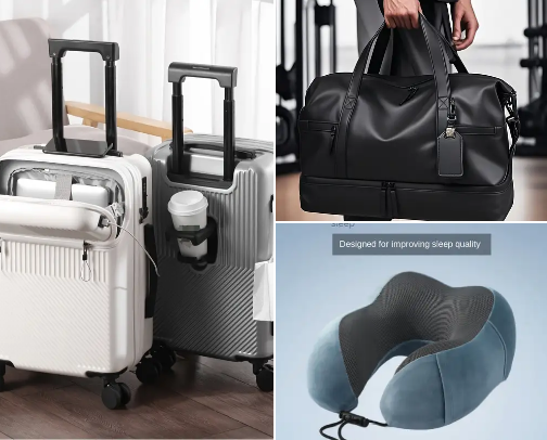 My go to travel essentials that keeps things cute cover photo collage