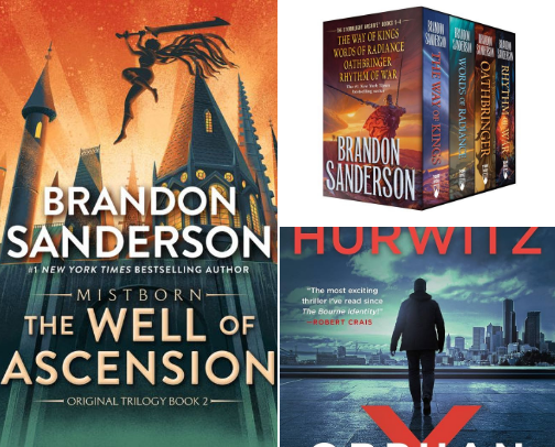 Books I can’t put down. cover photo collage