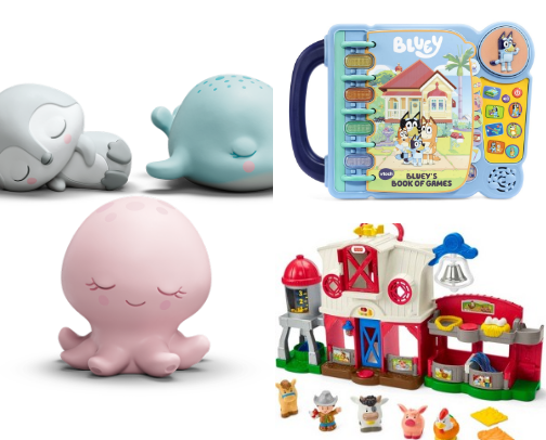 The ultimate gift list for two year olds! cover photo collage