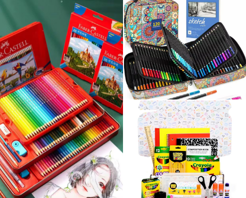 School Supplies cover photo collage