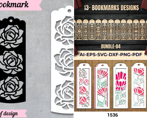 Bookmark Design cover photo collage