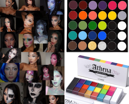 Creative art makeup (Halloween Makeup) cover photo collage